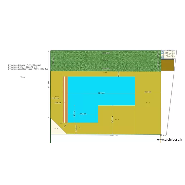 pla cabane. Plan de 