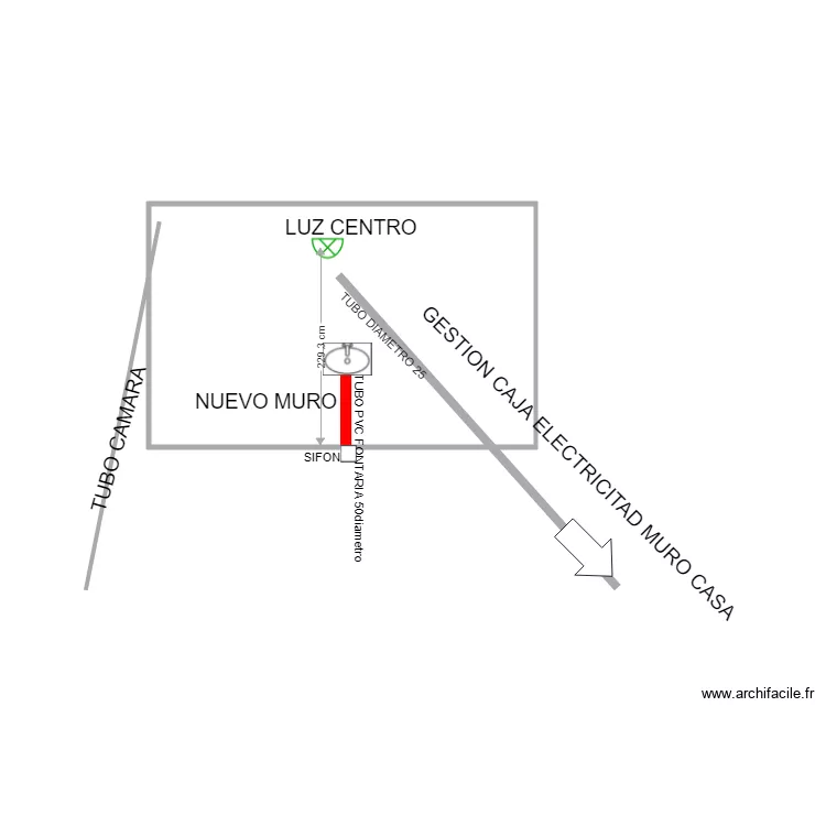 MUR EXTERIEUR. Plan de 