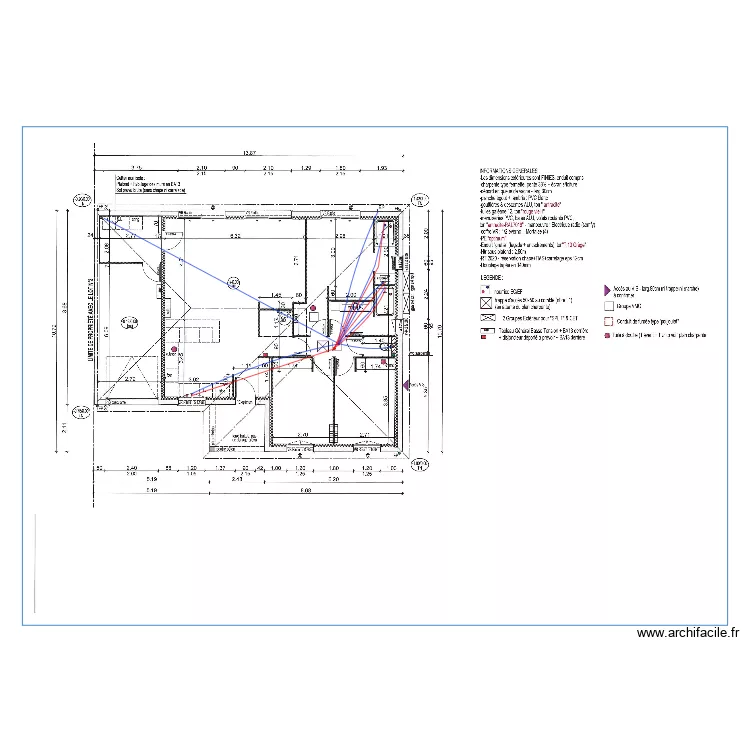 CRETON PLOMB. Plan de 