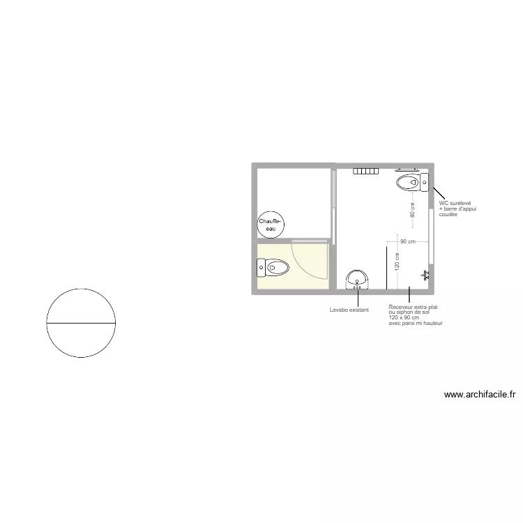 MERLIER SDB projet. Plan de MERLIER SDB projet. Plan de