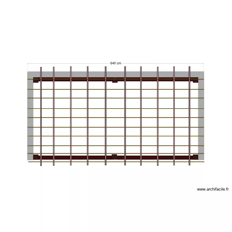 Abri de jardin. Plan de 