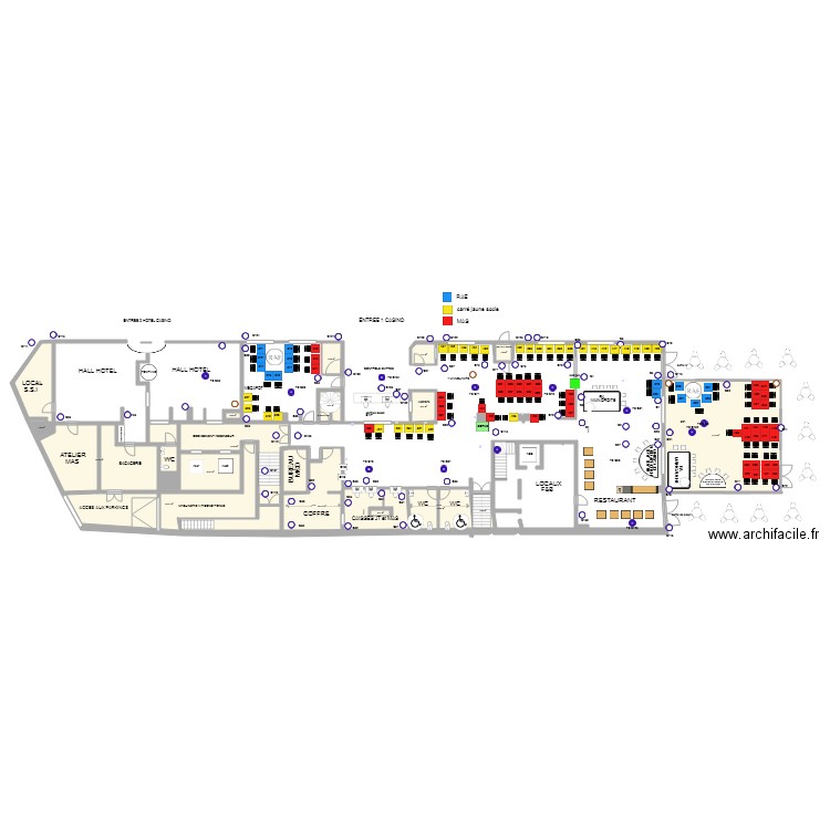 Plan de salle RDC 15 04 2019. Plan de 0 pièce et 0 m2