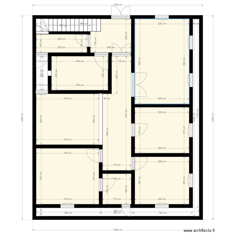 Adama Fall 10x12 proposition clien. Plan de 0 pièce et 0 m2