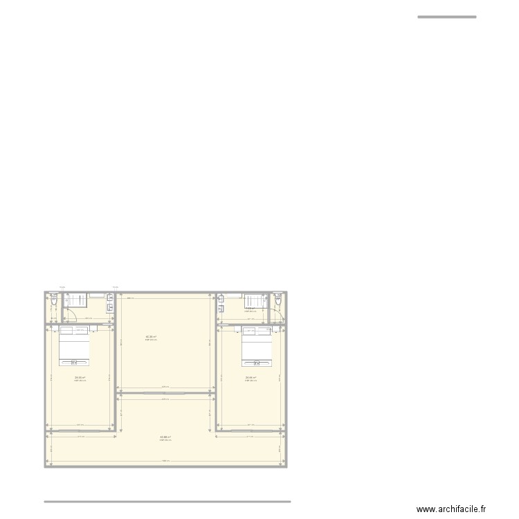 chambre hotel. Plan de 0 pièce et 0 m2