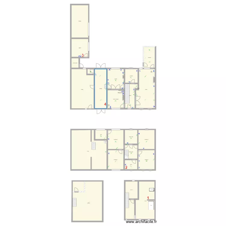 Bra Electricite dossier equipement. Plan de 