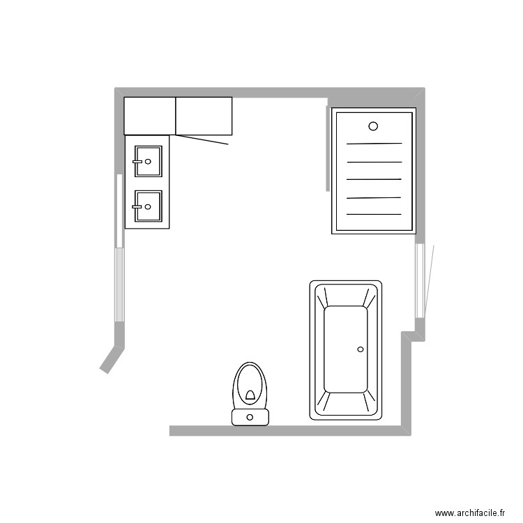 Salle de bain. Plan de 0 pièce et 0 m2