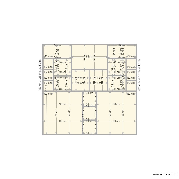 Dressing V4. Plan de 0 pièce et 0 m2