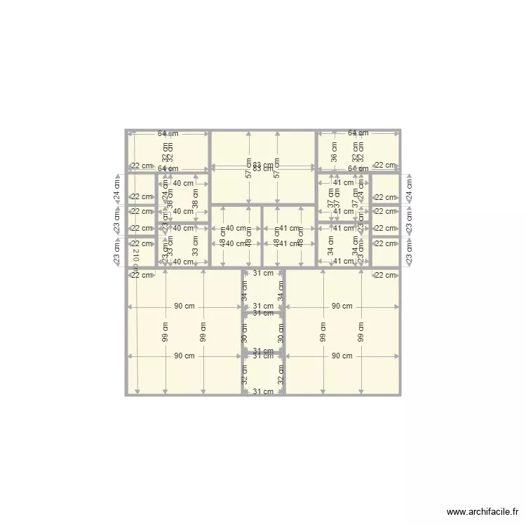 Dressing V4. Plan de 