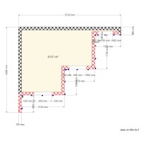 implantation chevron bardage