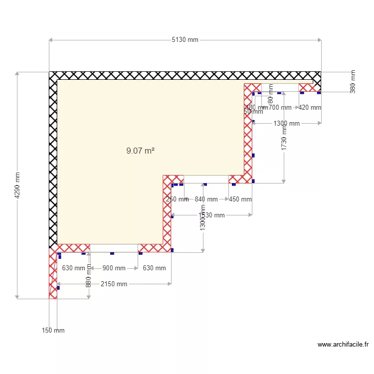 implantation chevron bardage. Plan de implantation chevron bardage. Plan de
