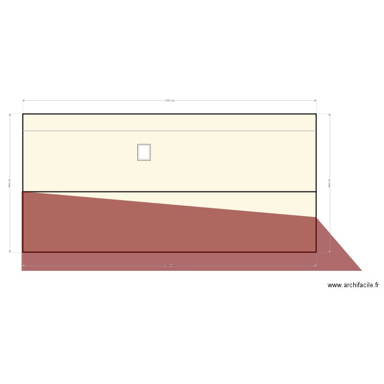 plan de facade aktas turan 2. Plan de 3 pièces et 85 m2