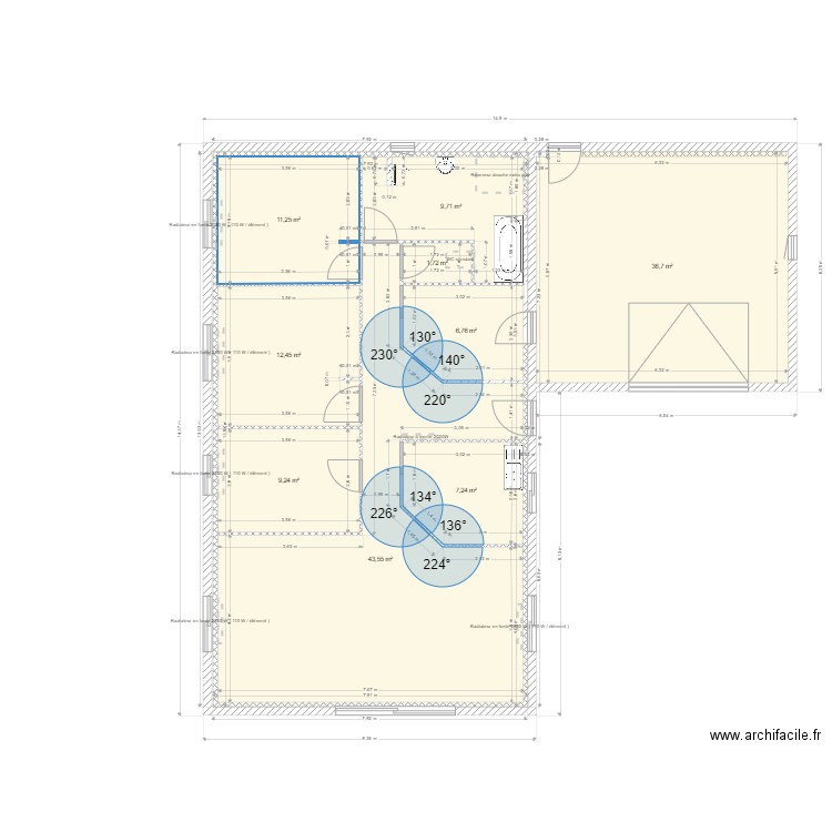 tour du crieu 8. Plan de 10 pièces et 139 m2