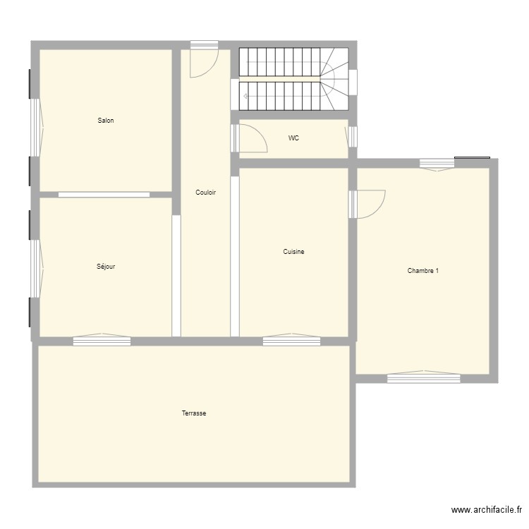 Croquis GOLDSTEIN Rch. Plan de 8 pièces et 122 m2