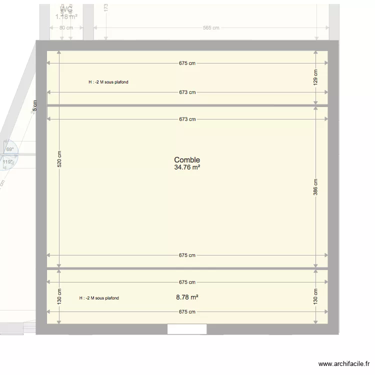 MAISON DE REMY. Plan de 