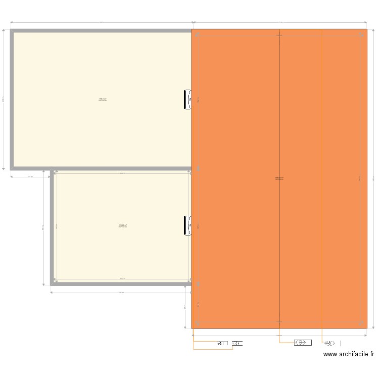 Domaine Bour. Plan de 3 pièces et 648 m2