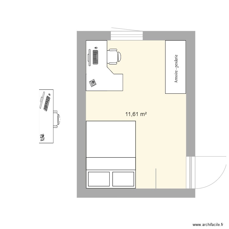 chambre 2. Plan de 0 pièce et 0 m2
