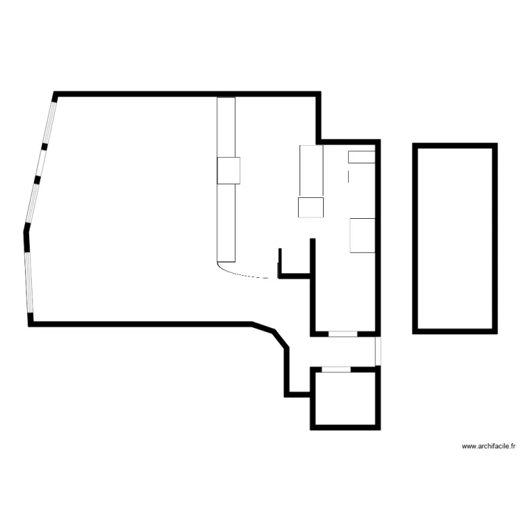RESTO NEUILLY PLAISANCE. Plan de 