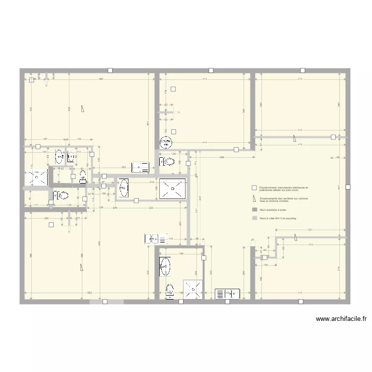 Yvrac Projet SSSOL 12 sans meuble sans menuiserie. Plan de Yvrac Projet SSSOL 12 sans meuble sans menuiserie. Plan de