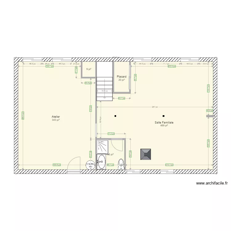 Ajout de pi&egrave;ces 1 Simon. Plan de 0 pièce et 0 m2