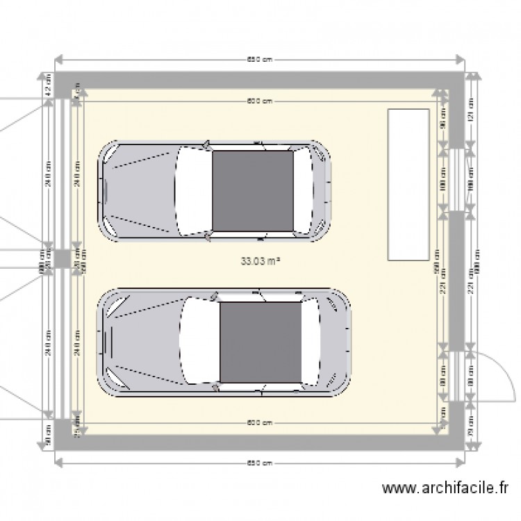 garage 2 voitures. Plan de 0 pièce et 0 m2