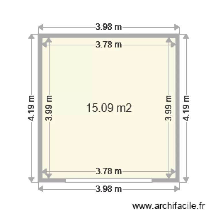 abri jardin. Plan de 