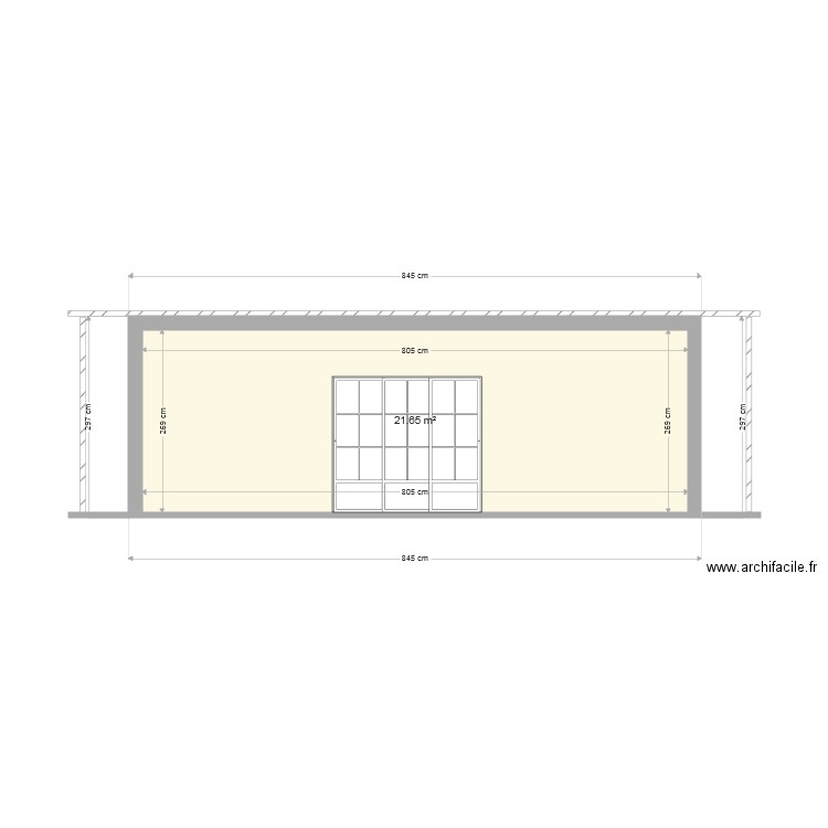 façade etand. Plan de 0 pièce et 0 m2