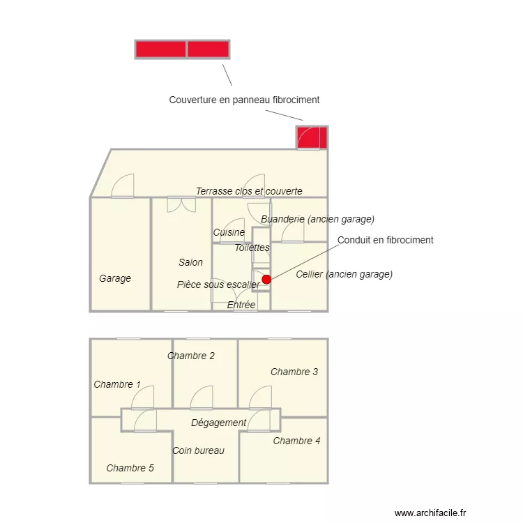 Croquis PEREIRA. Plan de 