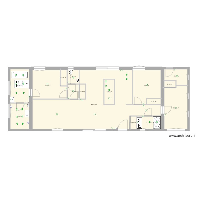 maison venissieux elec 3. Plan de 0 pièce et 0 m2