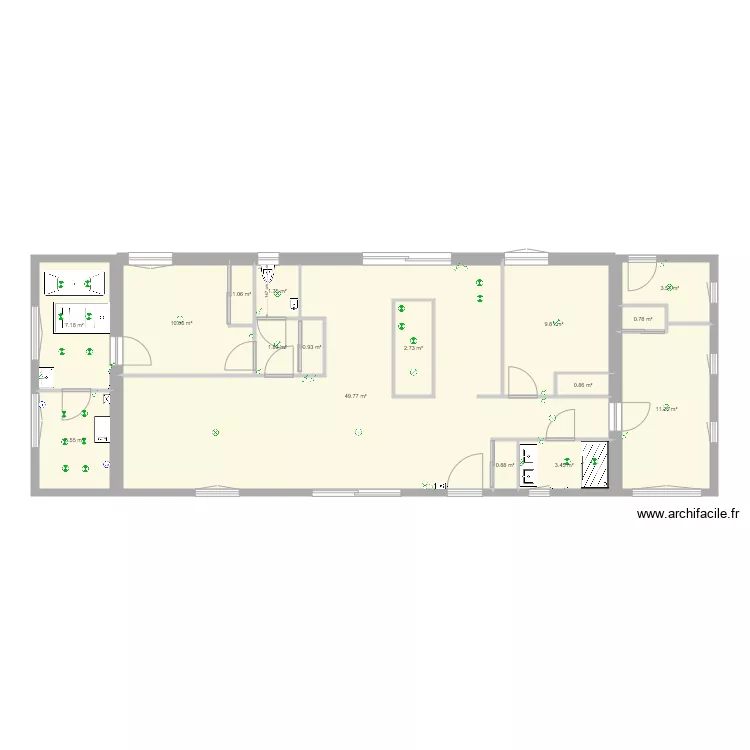 maison venissieux elec 3. Plan de 