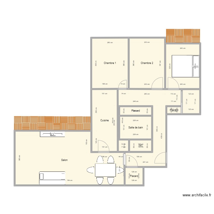 Appart1. Plan de 0 pièce et 0 m2