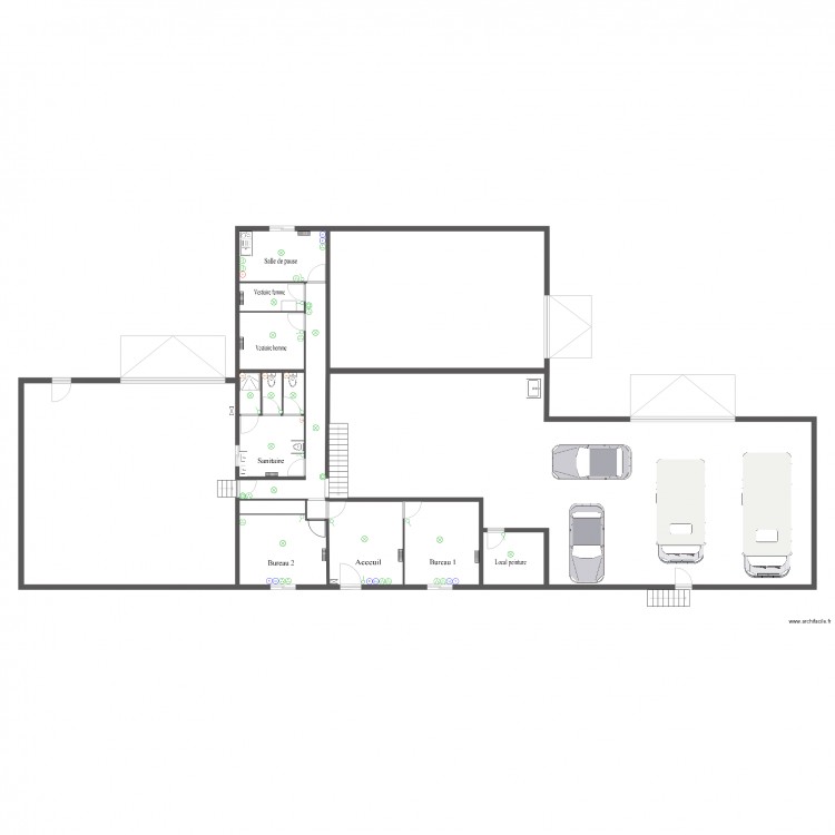 ateliers extention. Plan de 0 pièce et 0 m2