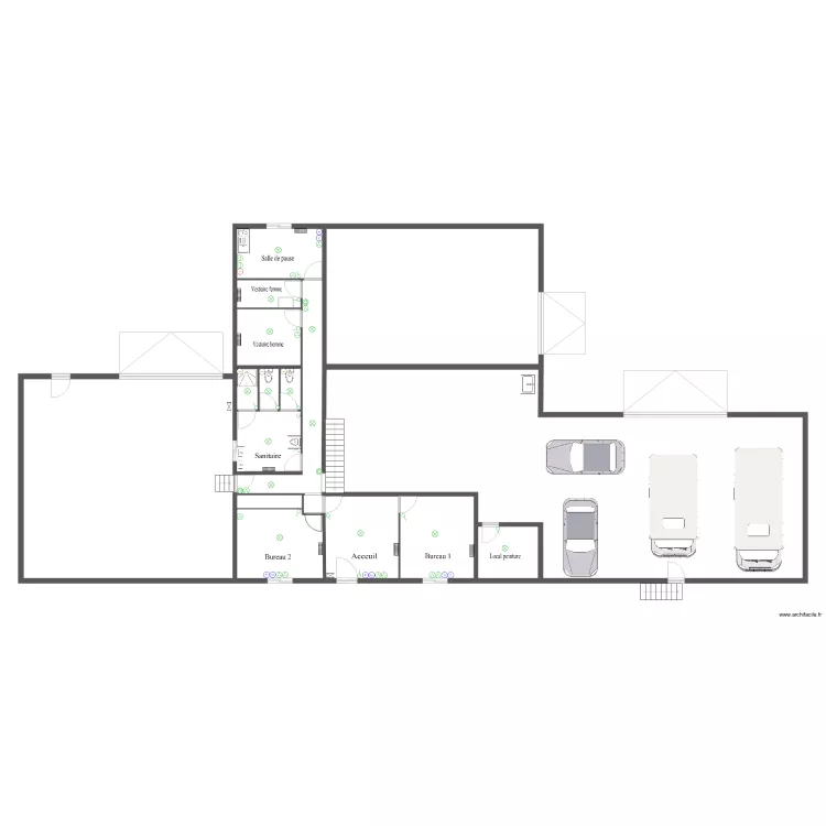 ateliers extention. Plan de 