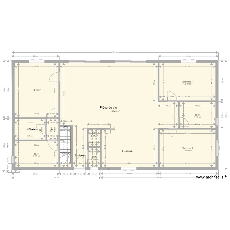 maison lancelot rdc. Plan de 0 pièce et 0 m2