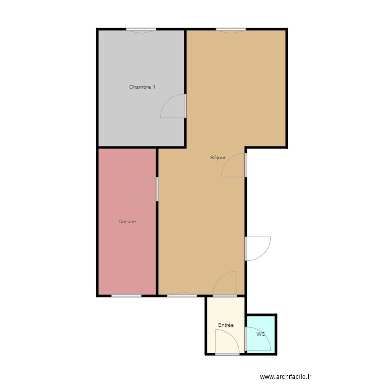 Rez de chaussée Plan dessiné par MathildeCls