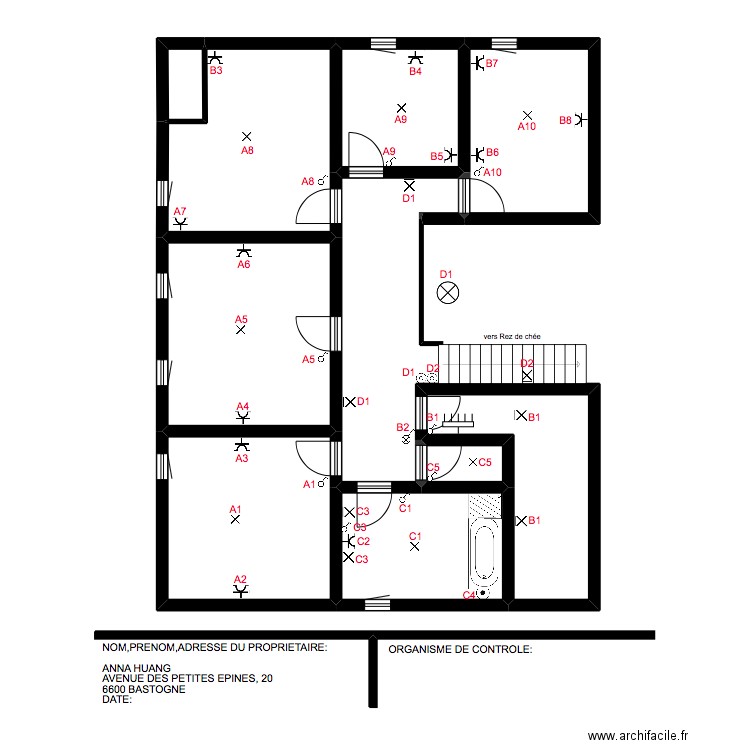 étage ANNA. Plan de 0 pièce et 0 m2