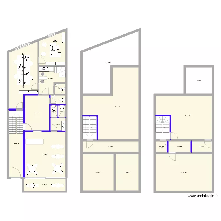 Libramont variante escalier . Plan de 