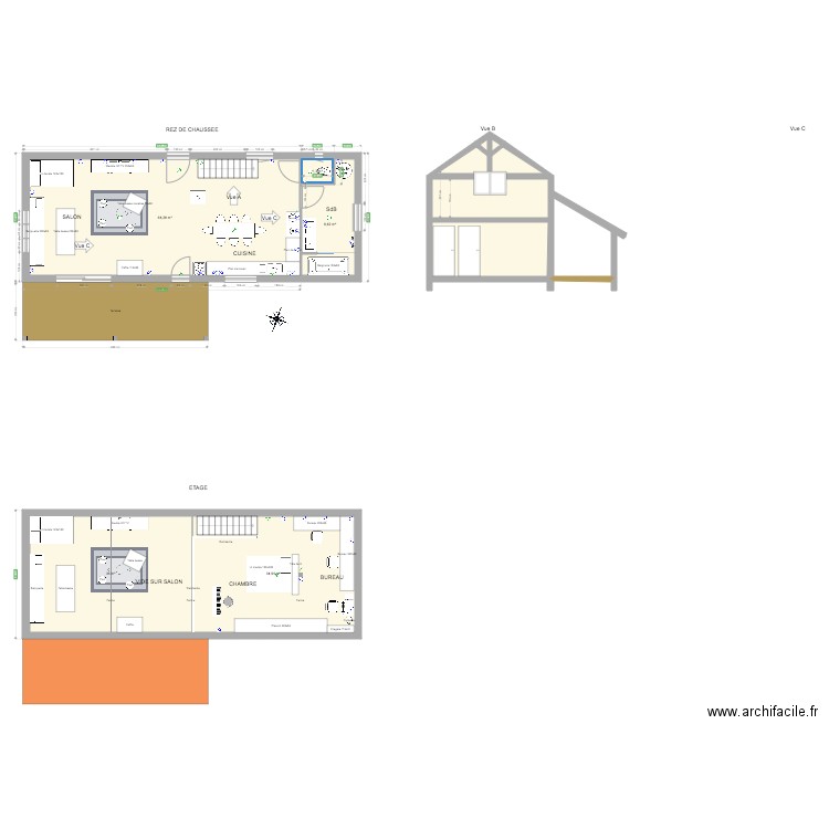 val2 avec étage. Plan de 0 pièce et 0 m2