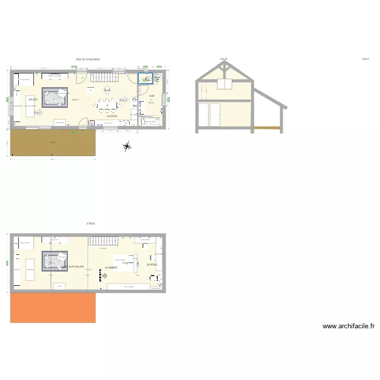val2 avec étage. Plan de val2 avec étage. Plan de