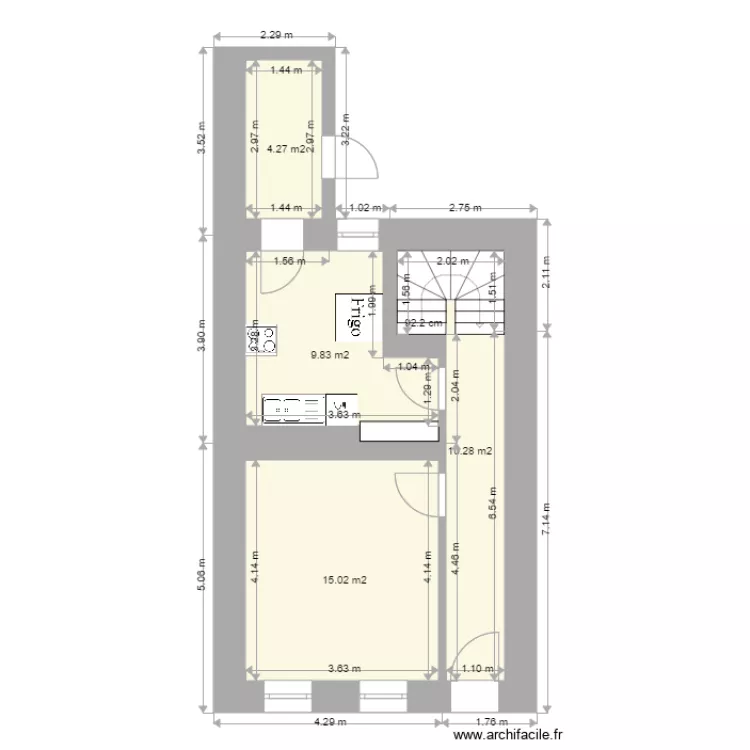 Bollendorf le pont rdc. Plan de 