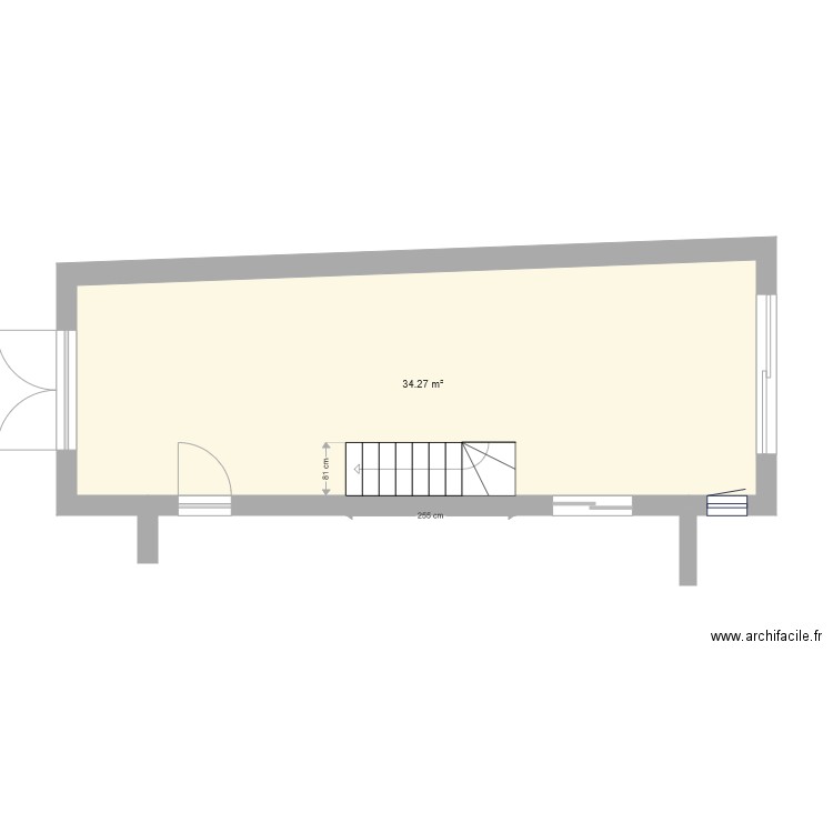 REZ DE CHAUSSEE. Plan de 0 pièce et 0 m2