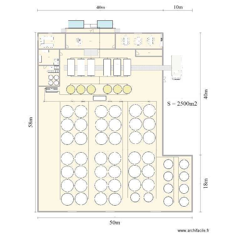 chai avec agrandissement. Plan de 8 pièces et -1812 m2