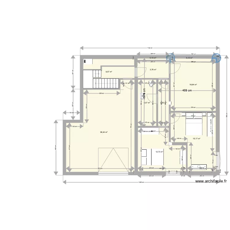 RDC avec cotes R0. Plan de 
