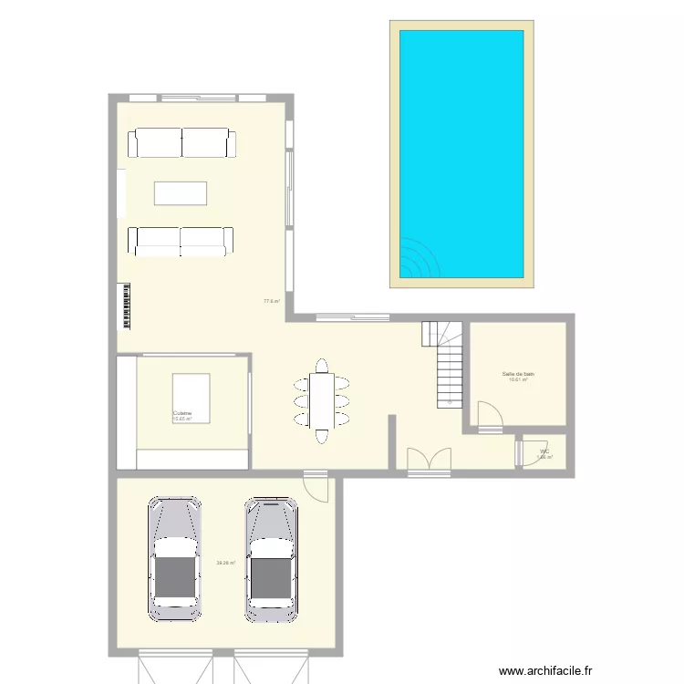 Maison 1. Plan de 