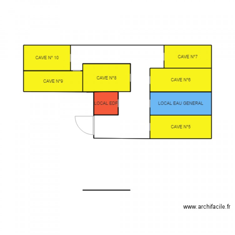 CAVES CHOISY LE ROI ZONE 1. Plan de 0 pièce et 0 m2