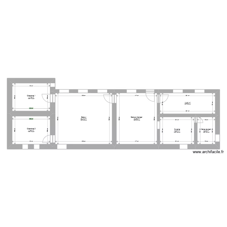 maison, hacquegnies. Plan de 
