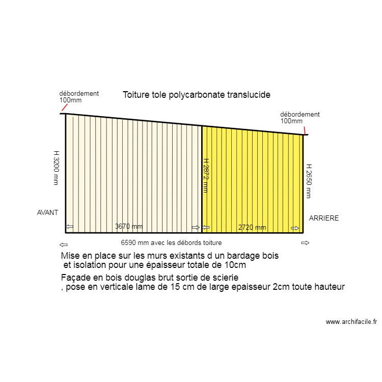 DP4 COTE DROIT APRES RENOVATION .... Plan de 2 pièces et 19 m2