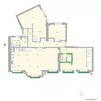 a base cot&eacute;e Jaures projet amandine final grande  chambre wc SDB sans les meubles 