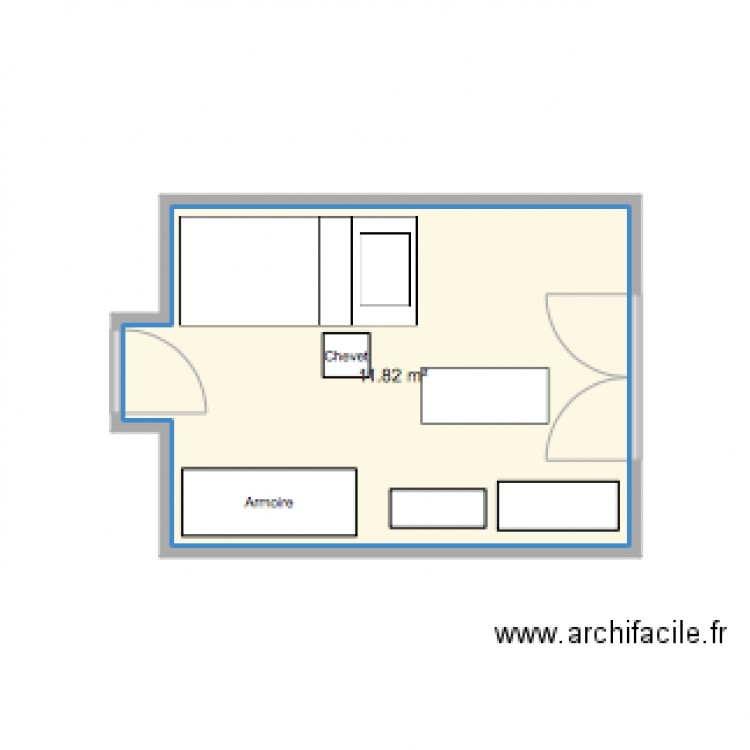 Chambre Lucie. Plan de 0 pièce et 0 m2