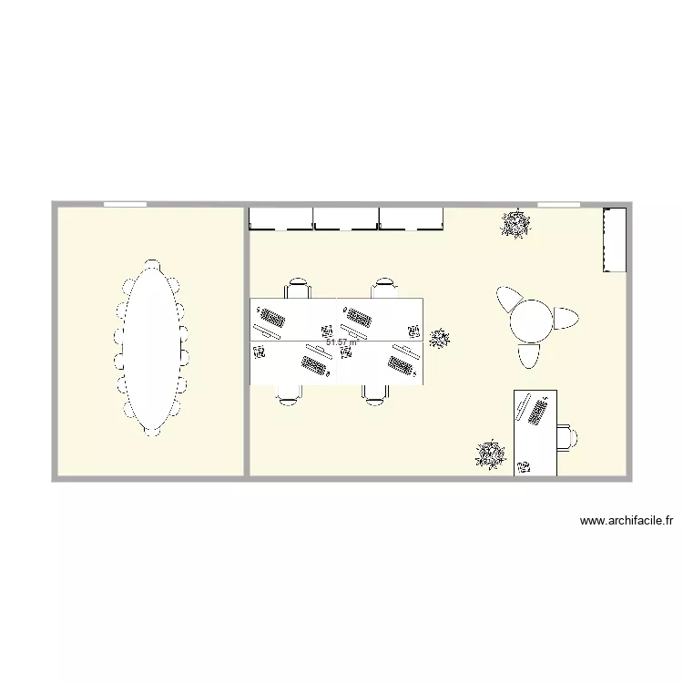 Projet Rider Gear et salle de r&eacute;union. Plan de 