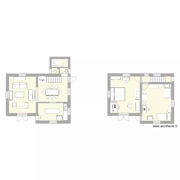 trano antanifotsy. Plan de 